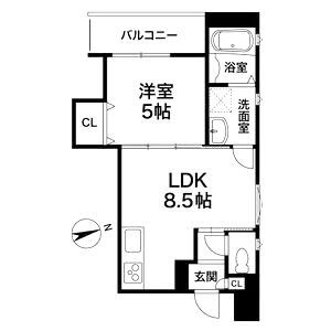クリエオーレ茨田大宮IIIの間取り図