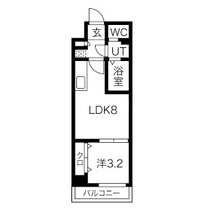 MAXIV CROS 大阪十三の間取り図