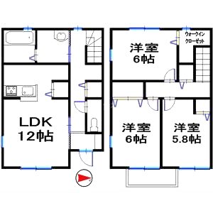 アルターナ英賀保の間取り図