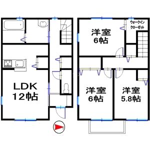 アルターナ英賀保の間取り図