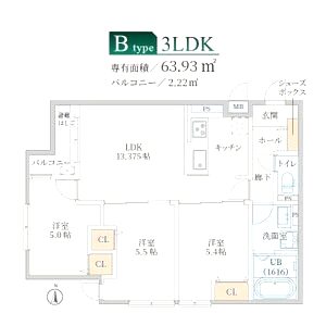 il mio Corte塚口の間取り図