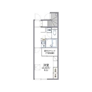 レオパレスシクラメンの間取り図