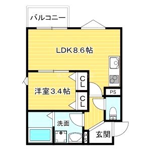 (仮称)La-Crea池田リーフィアの間取り図