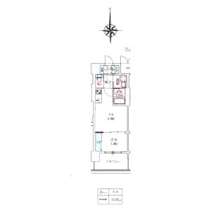 スプランディッドあびこ駅前DUEの間取り図