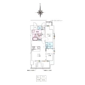 スプランディッドあびこ駅前DUEの間取り図