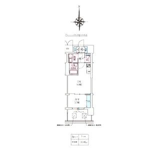 スプランディッドあびこ駅前DUEの間取り図