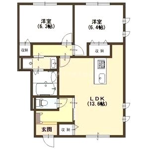 AMERIAの間取り図