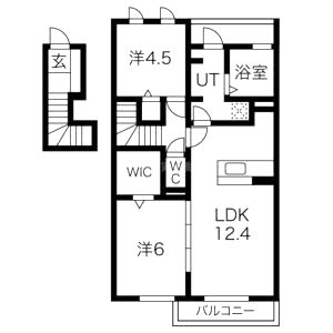 エスポワールブリイエの間取り図