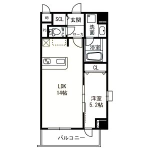グランディオーソ住吉大社 住居の間取り図