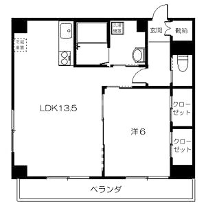 プレージュebisuの間取り図
