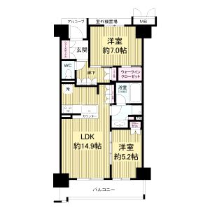 ブランシエラ二条城の間取り図