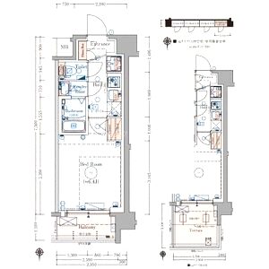 エステムコート京都千雅邸の間取り図