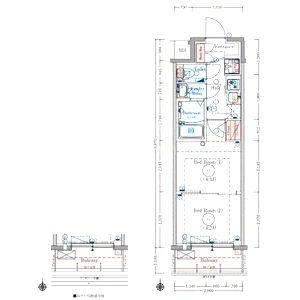 エステムコート京都千雅邸の間取り図