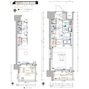 エステムコート京都千雅邸の間取り図
