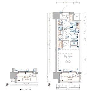 エステムコート京都千雅邸の間取り図