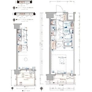 エステムコート京都千雅邸の間取り図