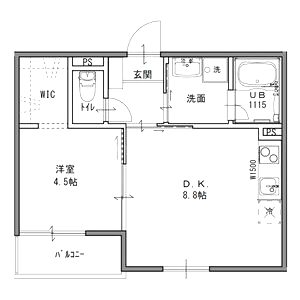 ボヌール高槻の間取り図