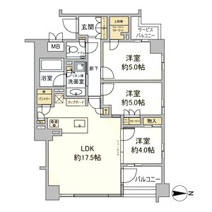 ヴィークコート京都 河原町二条の間取り図