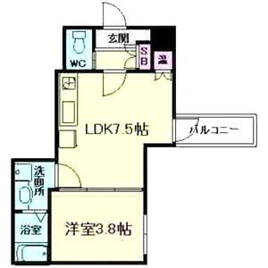 パシフィック千林の間取り図