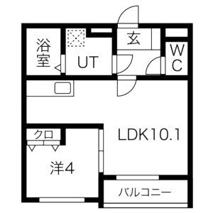 ジラフ吹田藤が丘(イタンジ最新)の間取り図
