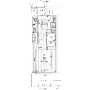 エスリード阿波座シティーウエストの間取り図