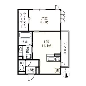 メゾンドアヴニールの間取り図