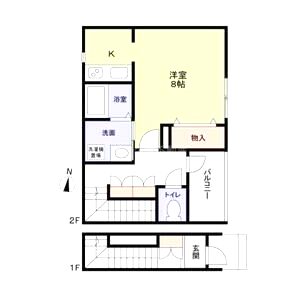 フォレストメゾン花吉の間取り図