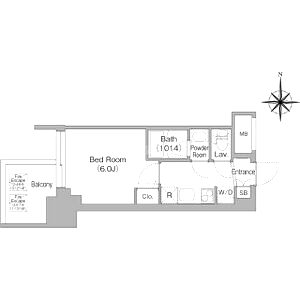 コンフォリア・リヴ大阪本町の間取り図