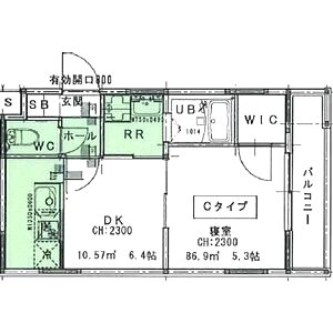 GARNET RESIDENCE 聖護院ONEの間取り図