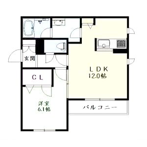 豊中シャーメゾンSKの間取り図