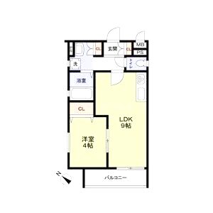 CASA CALMA南江口の間取り図