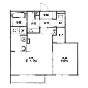 サウス グランツ 1号棟 1の間取り図