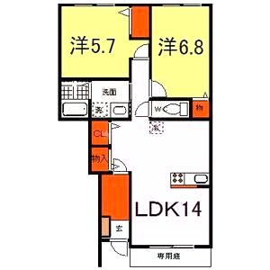 ルノール白浜IIの間取り図