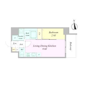 ArtizA瓦屋町IIの間取り図