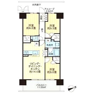リビオ尼崎STATION CITYの間取り図