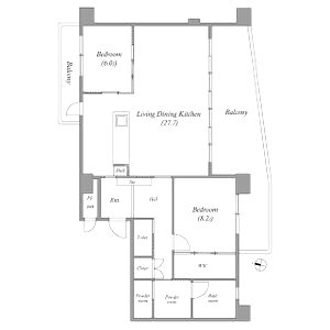 AsSkyFloorの間取り図