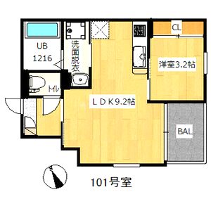 REGALEST七道駅の間取り図