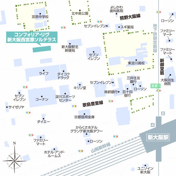 コンフォリア・リヴ新大阪西宮原ソルテラスの外観2枚目