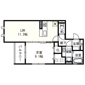 レセンテ淀川 住居の間取り図
