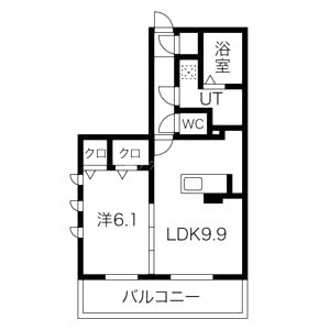フローラ城南の間取り図