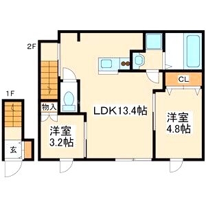 グリーンフォレスト加古川南の間取り図