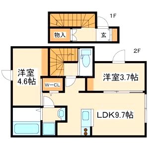グリーンフォレスト加古川南の間取り図
