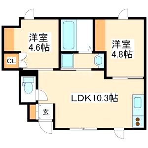 グリーンフォレスト加古川南の間取り図