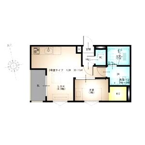 REGALEST La Nauage 武庫川の間取り図