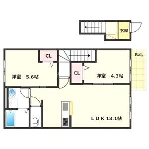カーサ シエルの間取り図