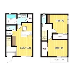 若宮テラスハウスの間取り図