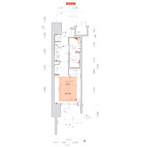 エステムプラザ梅田・中崎町IIIツインマークス サウスレジデンスの間取り図
