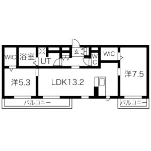 ソレイユ硯IIの間取り図