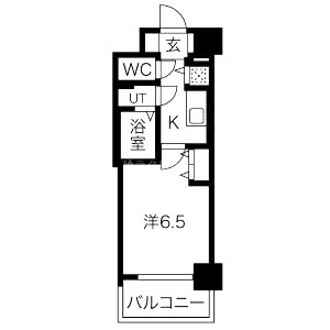 ジアコスモ難波南の間取り図