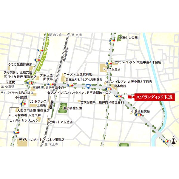 スプランディッド玉造の外観5枚目